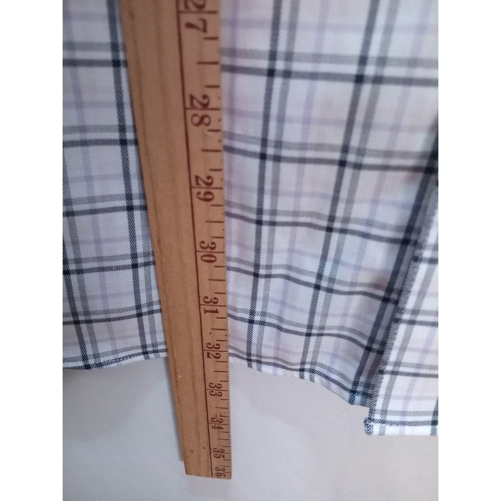 Banana Republic Long Sleeve Button Down Slim Fit Men's Shirt, XL, Plaid